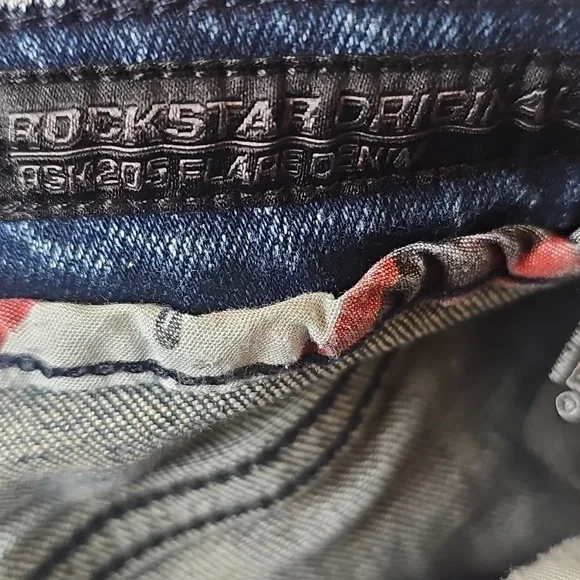 Rockstar Original Boys Distressed Flare Denim Jeans, Size 16 - Picture 3 of 3